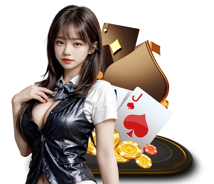 Dealer trực tiếp đang chia bài trên bàn chơi